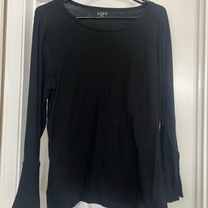 Black 3/4 tee with Bell sleeves